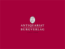 Tablet Screenshot of burgverlag.com